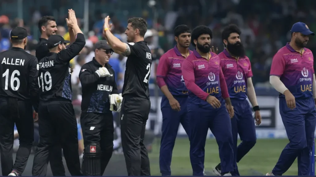 United Arab Emirates national cricket team vs New Zealand national cricket team match scorecard