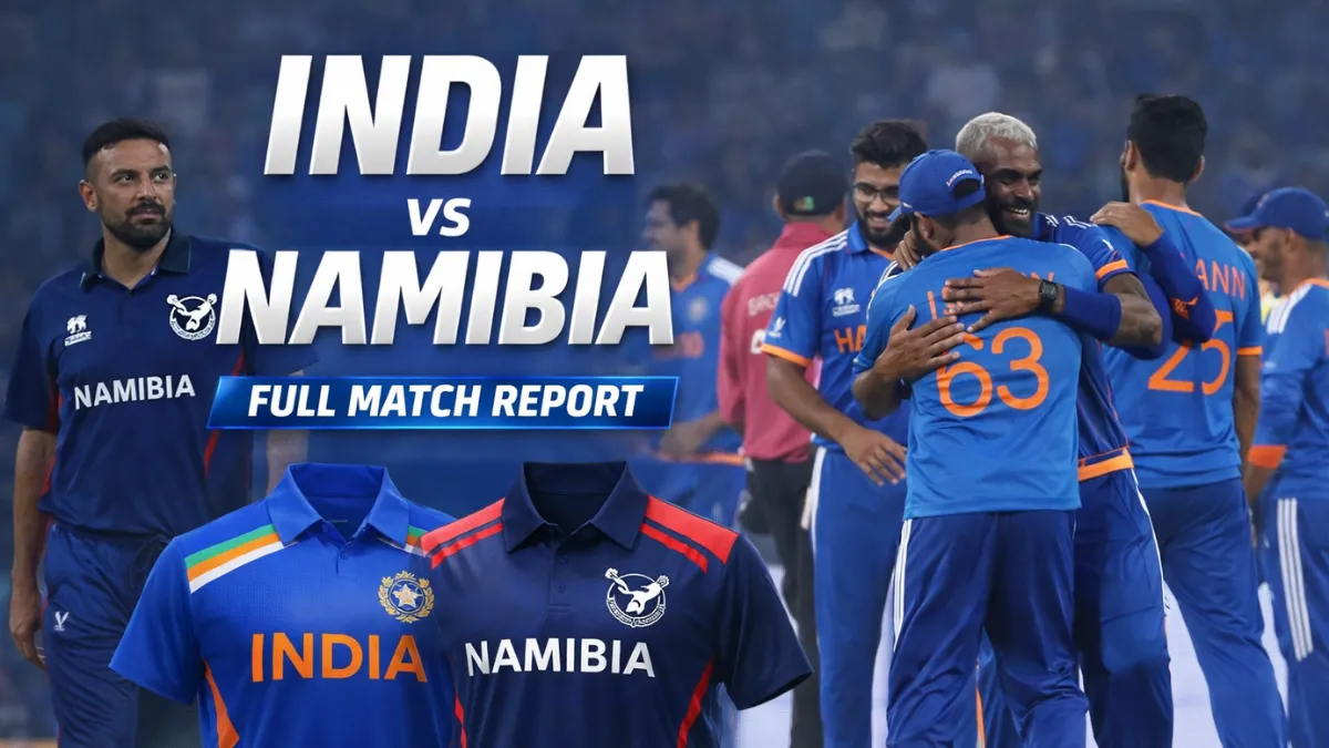 Namibia national cricket team vs India national cricket team match scorecard