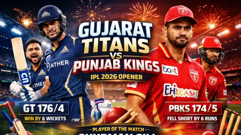 gujarat titans vs punjab kings match scorecard