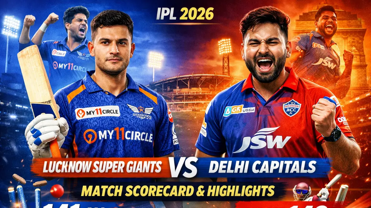 lucknow super giants vs delhi capitals match scorecard