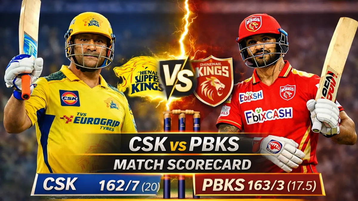 Chennai Super Kings vs Punjab Kings Match Scorecard