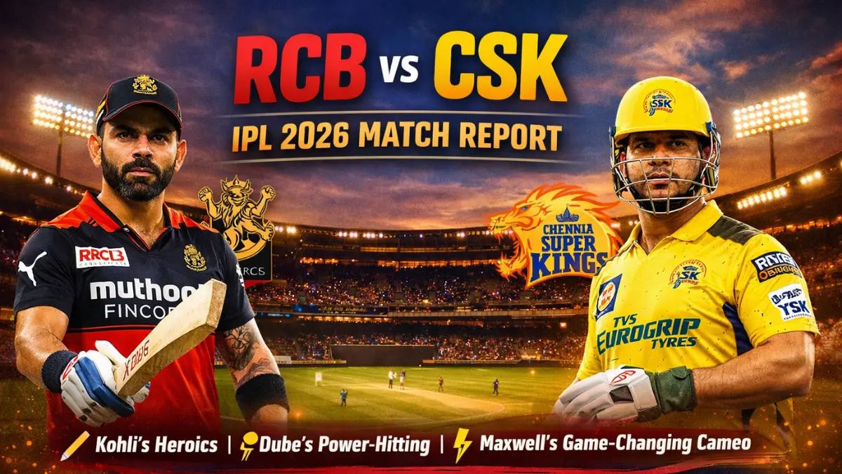 Royal Challengers Bengaluru vs Chennai Super Kings Match Scorecard