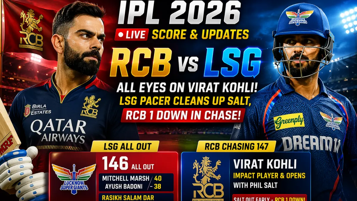 royal challengers bengaluru vs lucknow super giants standings