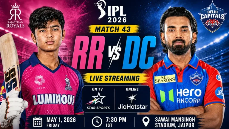 Rajasthan Royals vs Delhi Capitals
