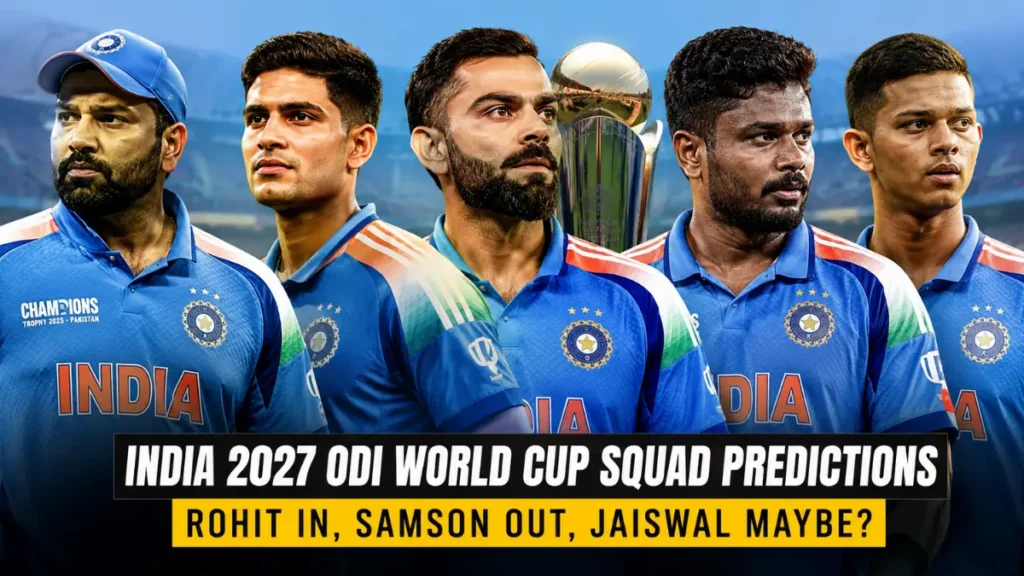 India 2027 ODI Squad Predictions