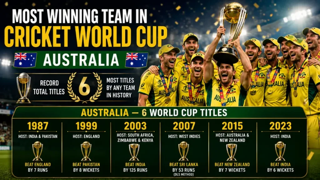 Cricket World Cup Winners