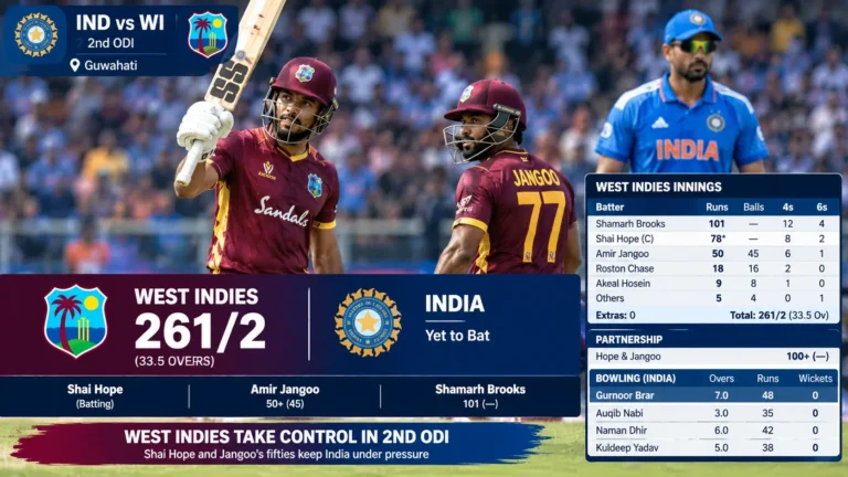 west indies cricket team vs india national cricket team match scorecard