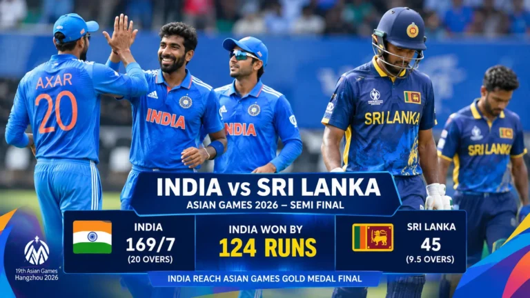 India National Cricket Team vs Sri Lanka National Cricket Team Match Scorecard