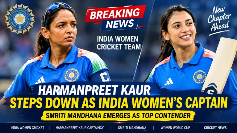 Harmanpreet Kaur has stepped down from captaincy