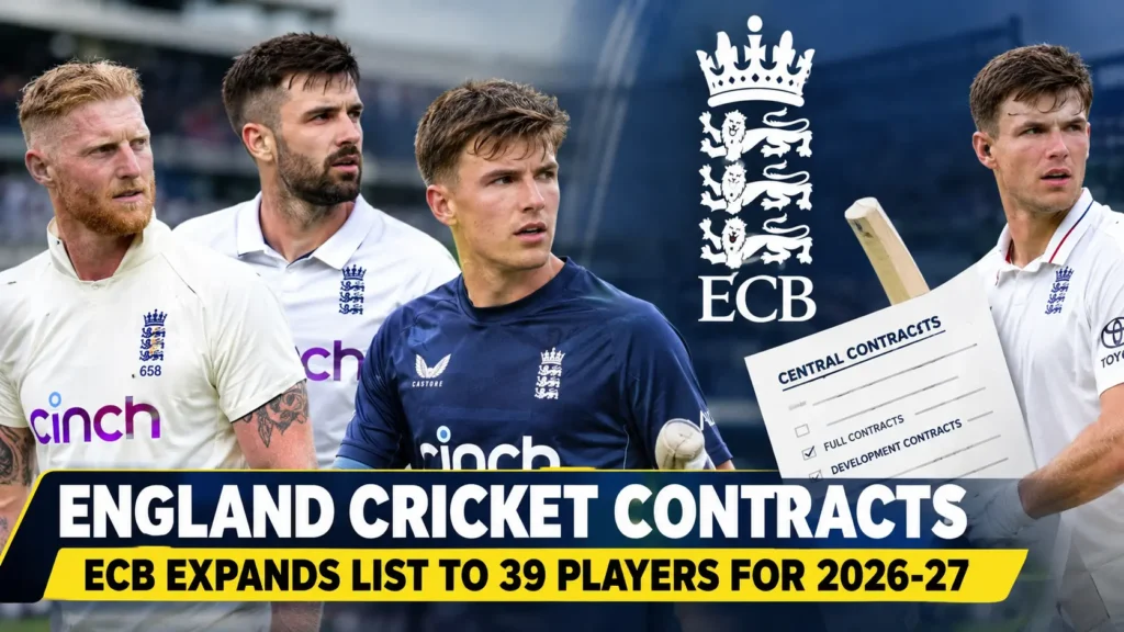 England Cricket Contracts